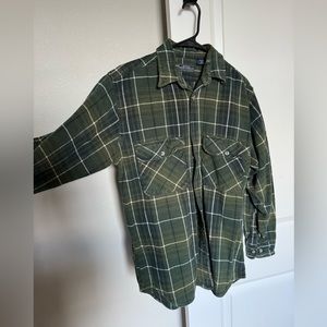 green mens flannel